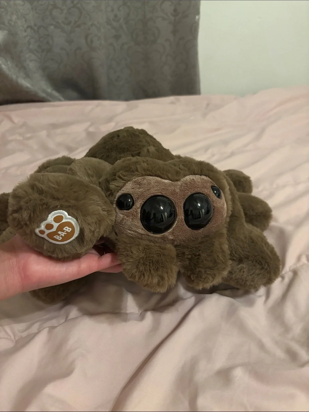 Build a bear jumping spider plushie